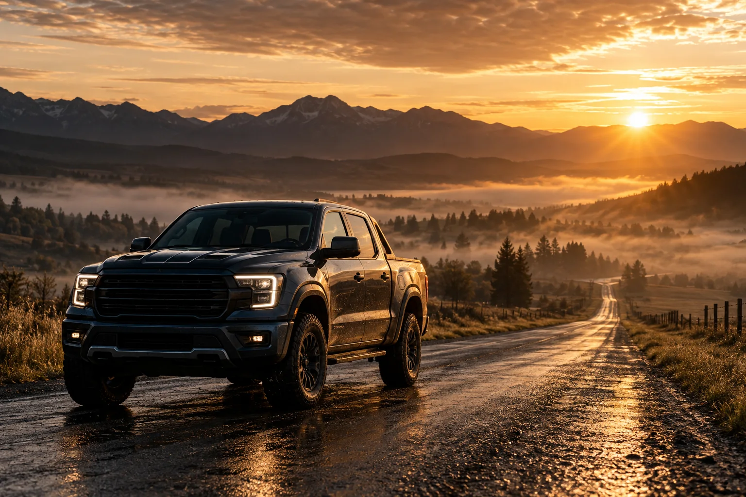 Recriação ilustrativa para o case Ram Trucks; não é registro do projeto original